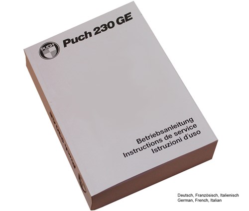 PUCH G OPERATION MANUAL